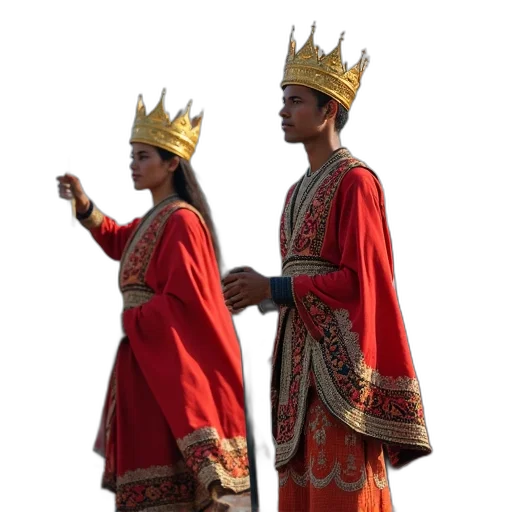 crown, staff, dress, jewelry transparent PNG cut-out