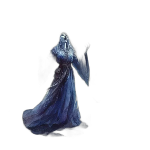 dress, creature, staff, dragon transparent PNG cut-out
