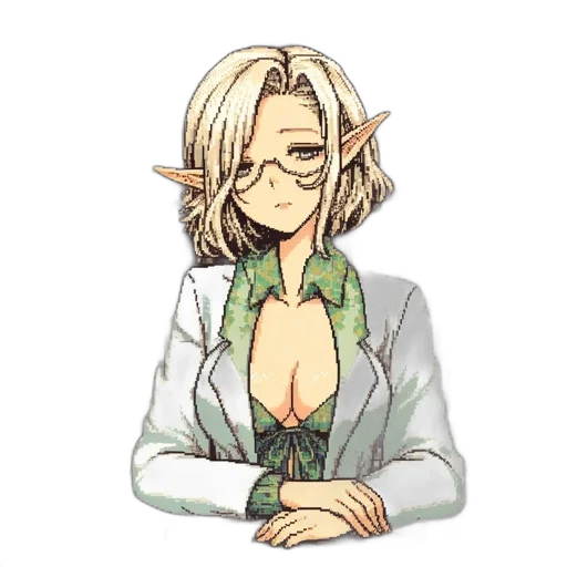 staff, dress, pixel art, fantasy art transparent PNG cut-out