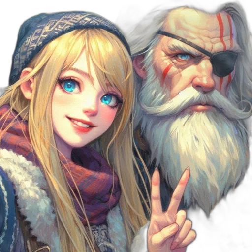 face, fantasy art, concept art, anime transparent PNG cut-out
