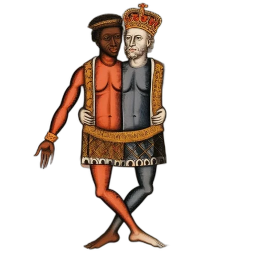 crown, staff, jacket, hat transparent PNG cut-out