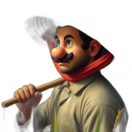 staff, mask, weapon, face transparent PNG cut-out