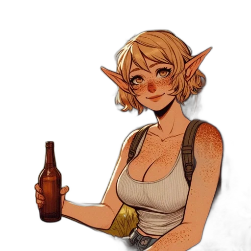 bottle, fantasy art, concept art, pixel art transparent PNG cut-out