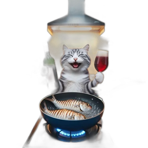 food, animal, 3d render, photorealistic transparent PNG cut-out