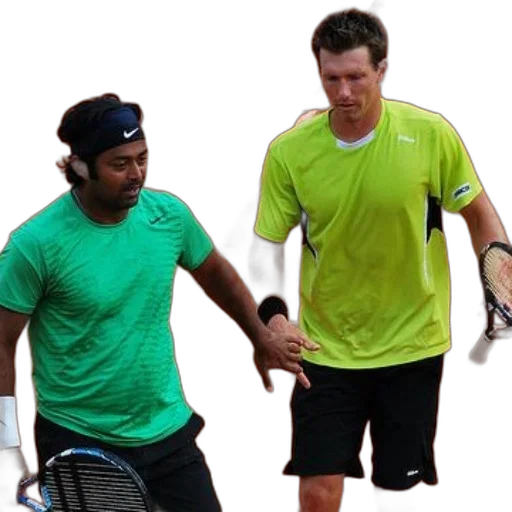 two, tennis, players, clay transparent PNG cut-out