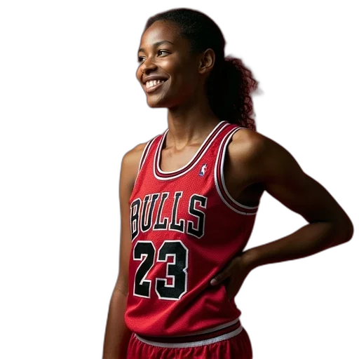womens, chicago, bulls, derrick transparent PNG cut-out