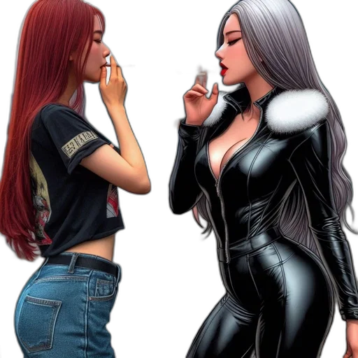 comic book art, concept art, cartoon, fantasy art transparent PNG cut-out