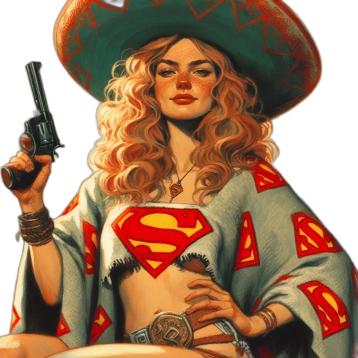 weapon, hat, comic book art, concept art transparent PNG cut-out