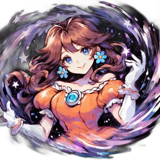 staff, flower, jewelry, dress transparent PNG cut-out