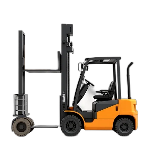 set, different, images, forklift transparent PNG cut-out
