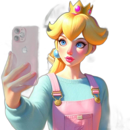 dress, crown, face, staff transparent PNG cut-out
