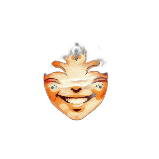 mask, face, crown, creature transparent PNG cut-out