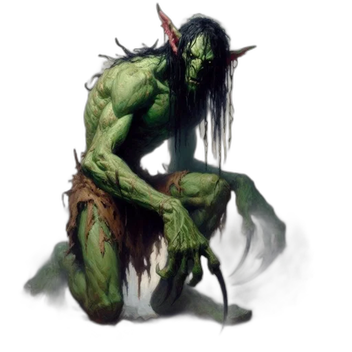 creature, staff, concept art, fantasy art transparent PNG cut-out