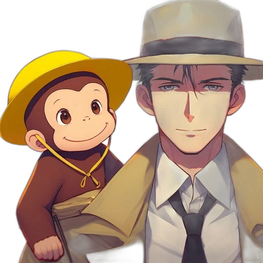 hat, staff, pixel art, cartoon transparent PNG cut-out