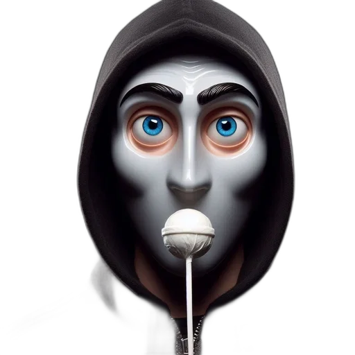 mask, face, staff, jacket transparent PNG cut-out
