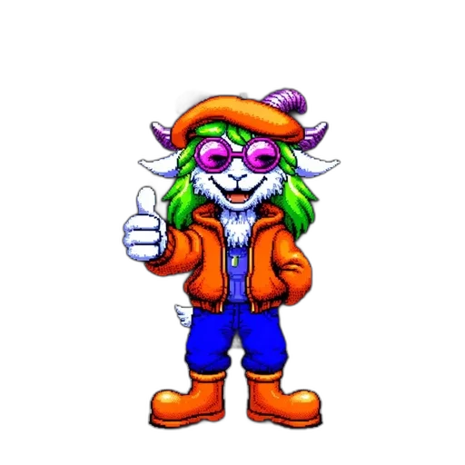 jacket, staff, hat, animal transparent PNG cut-out