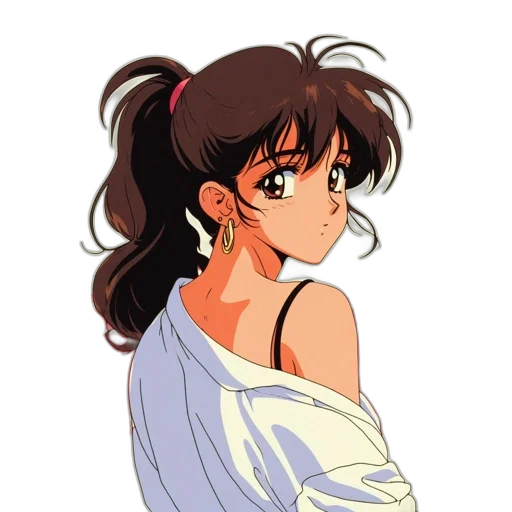 dress, face, anime, cartoon transparent PNG cut-out