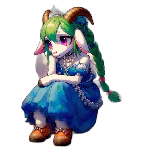 dress, dragon, staff, creature transparent PNG cut-out