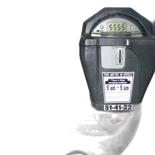 two, parking, meters, one transparent PNG cut-out