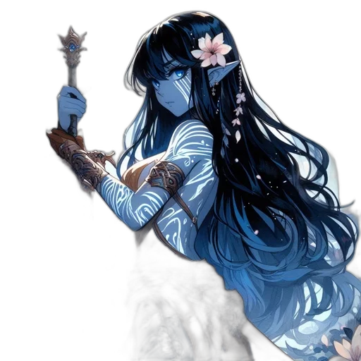 staff, fantasy art, concept art, anime transparent PNG cut-out