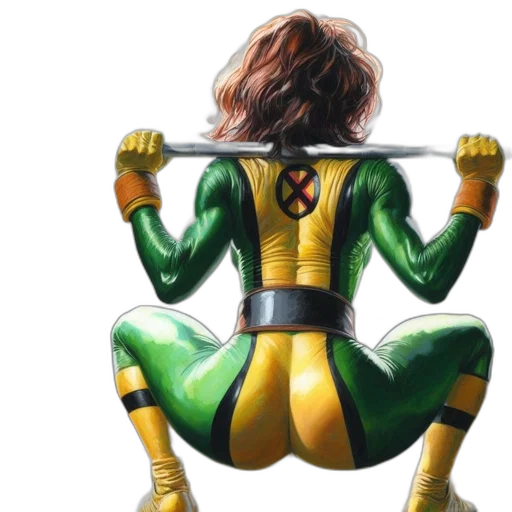 comic book art, concept art, fantasy art, green transparent PNG cut-out