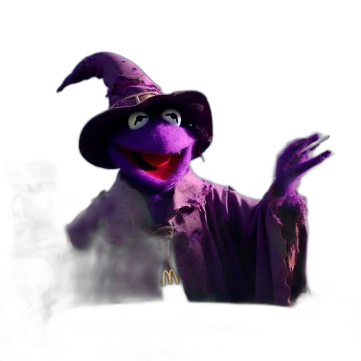 staff, creature, hat, animal transparent PNG cut-out
