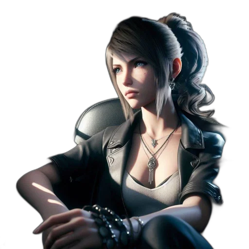 jacket, face, staff, weapon transparent PNG cut-out