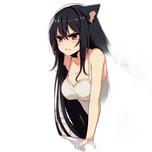 dress, staff, animal, creature transparent PNG cut-out