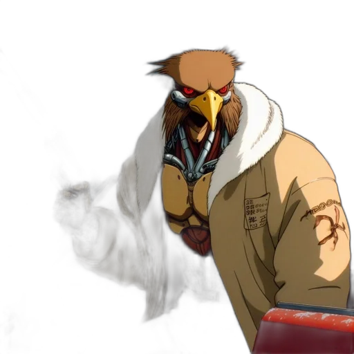 mask, animal, jacket, staff transparent PNG cut-out