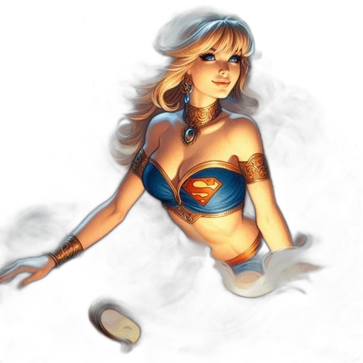 dress, fantasy art, comic book art, concept art transparent PNG cut-out