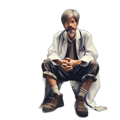 staff, jacket, face, concept art transparent PNG cut-out