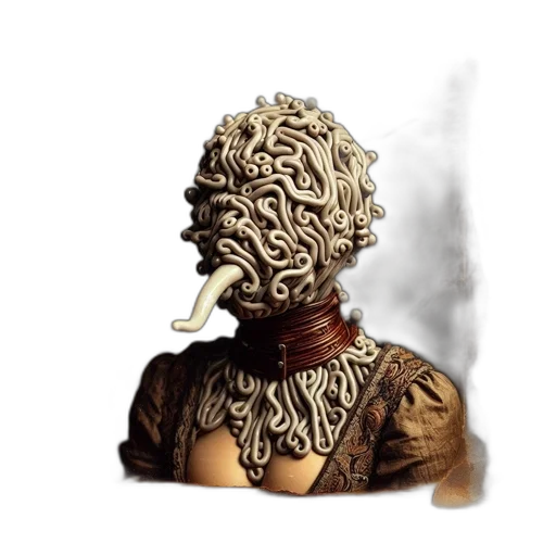 mask, face, creature, dress transparent PNG cut-out