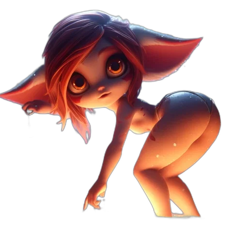 creature, animal, staff, dress transparent PNG cut-out