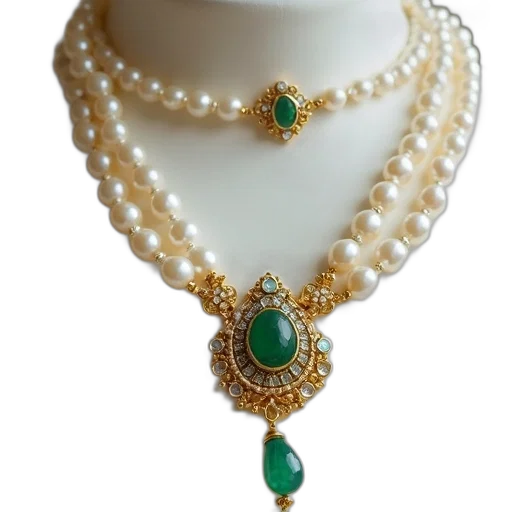 jewelry, crown, green, traditional transparent PNG cut-out