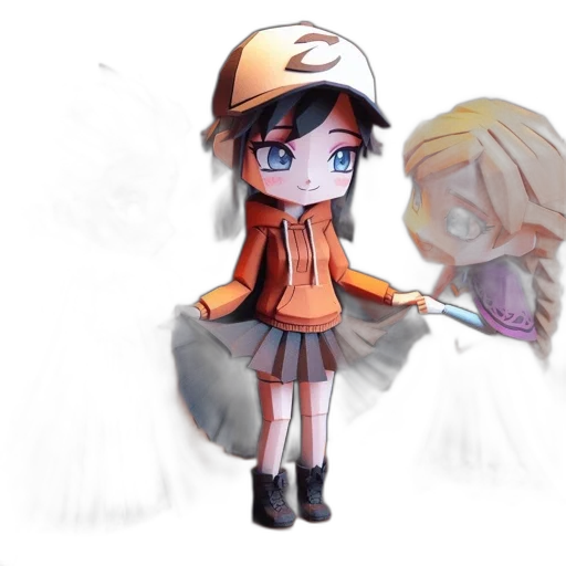 staff, hat, weapon, creature transparent PNG cut-out