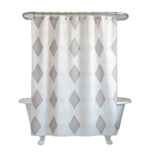 furniture, shower, curtain, argyle transparent PNG cut-out