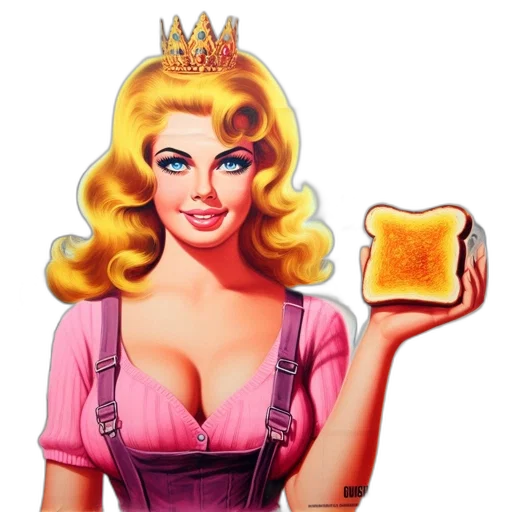 food, crown, dress, vintage transparent PNG cut-out
