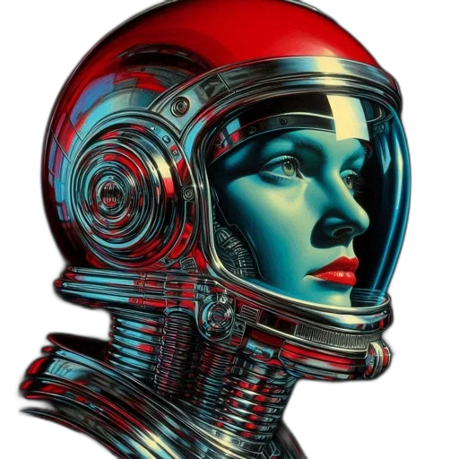 robot, face, mask, cyberpunk transparent PNG cut-out