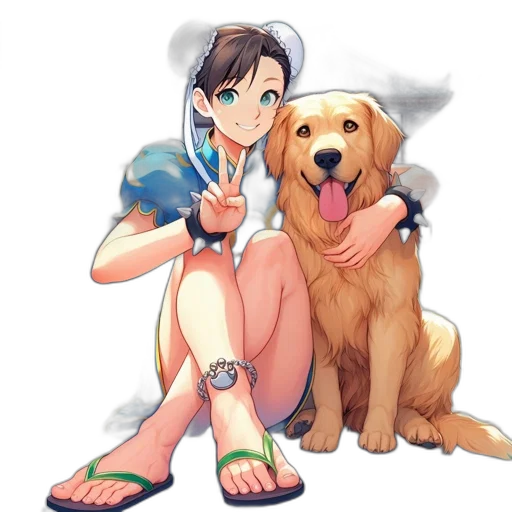 staff, animal, pixel art, anime transparent PNG cut-out