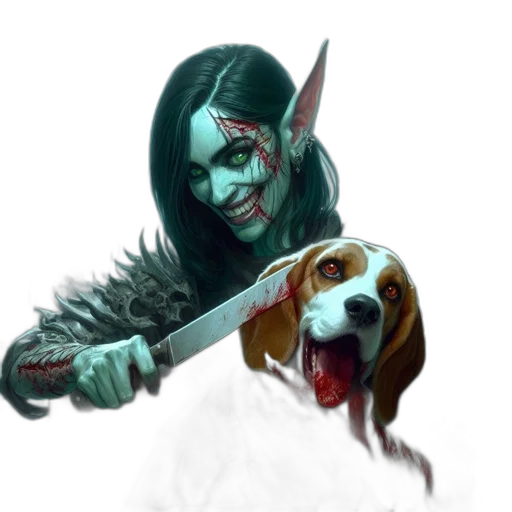 creature, staff, animal, weapon transparent PNG cut-out