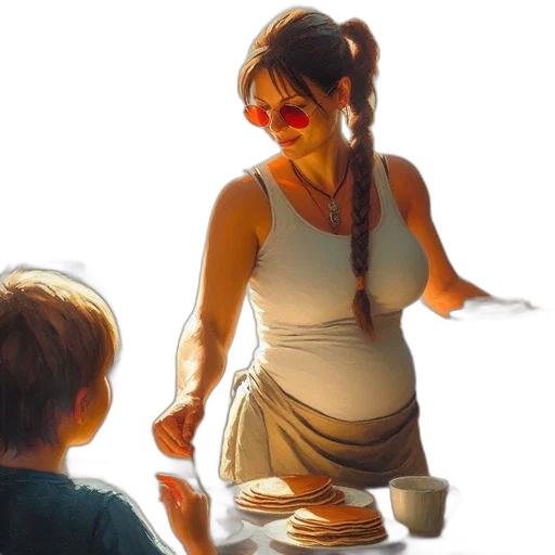 oil painting, photorealistic, concept art, 3d render transparent PNG cut-out