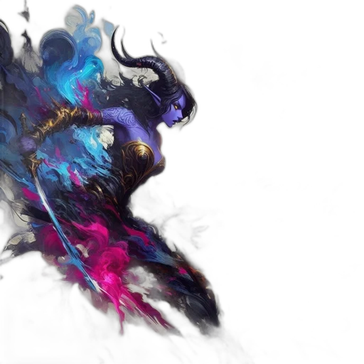 dragon, sword, creature, mask transparent PNG cut-out