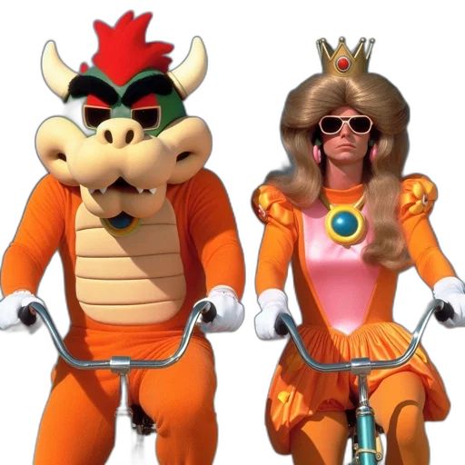 concept art, 3d render, two, iconic transparent PNG cut-out