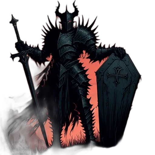 crown, staff, sword, dragon transparent PNG cut-out