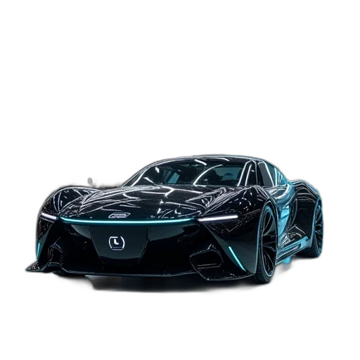 car, 3d render, concept art, photorealistic transparent PNG cut-out