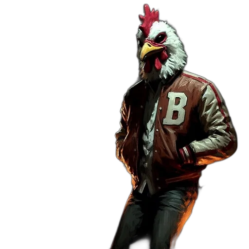 jacket, animal, mask, concept art transparent PNG cut-out