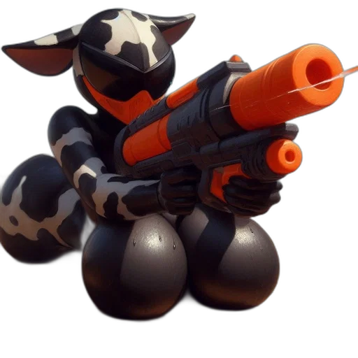 weapon, staff, animal, robot transparent PNG cut-out
