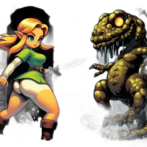 concept art, pixel art, fantasy art, comic book art transparent PNG cut-out