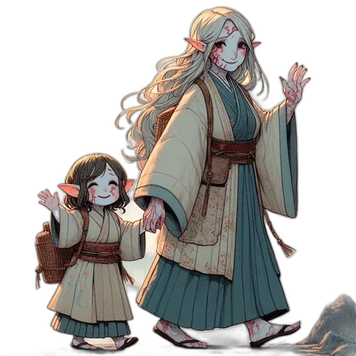 concept art, watercolor, fantasy art, pixel art transparent PNG cut-out