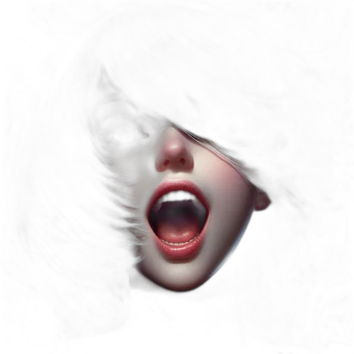 face, mask, hair, creature transparent PNG cut-out